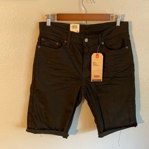 Men’s black Levi 511 slim shorts
